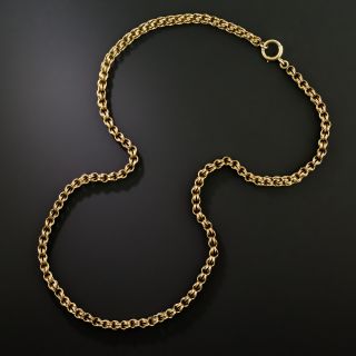 Victorian Double Cable Chain Necklace - 4