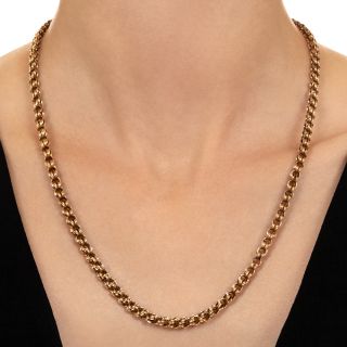 Victorian Double Cable Chain Necklace