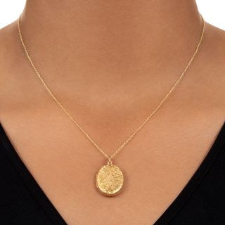 Victorian Engraved Oval Locket