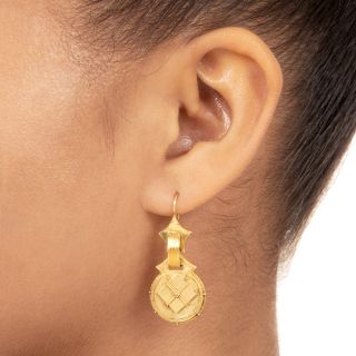 Victorian Etruscan Revival Earrings