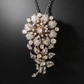 Victorian Flower Corsage Pendant/Brooch - 2
