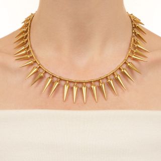 Mid-Century Fringe Necklace