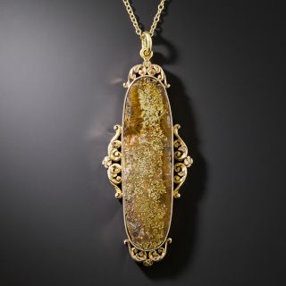 Victorian Gold In Quartz Pendant - 3