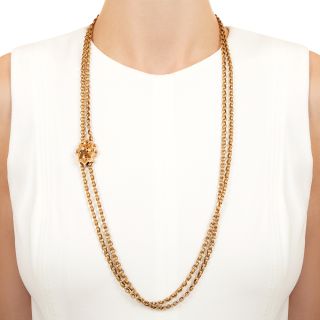 Victorian Guard Chain with Slide, 61 Inches