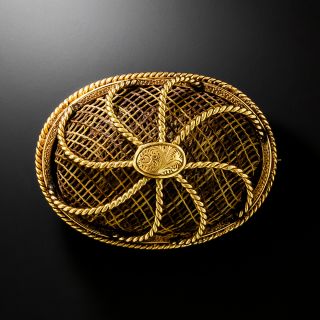 Victorian Hair Brooch - 2