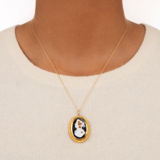 Victorian Hardstone Cameo Necklace