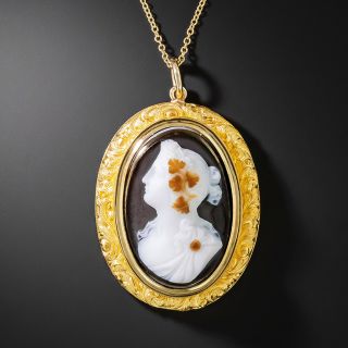 Victorian Hardstone Cameo Necklace - 2