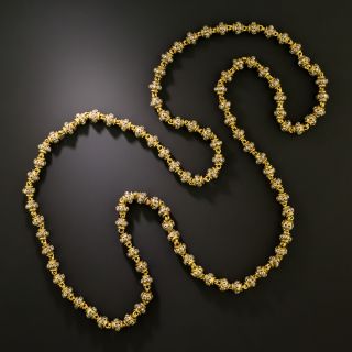 Victorian Heavy 18K Diamond Accented Chain - 3