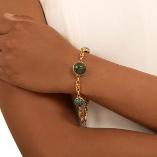 Victorian Matrix Turquoise Bracelet