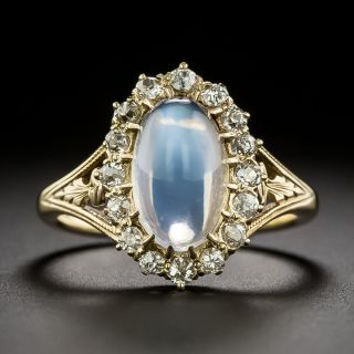 Victorian Moonstone and Diamond Ring - 3