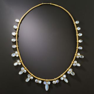 Victorian Moonstone Choker - 3