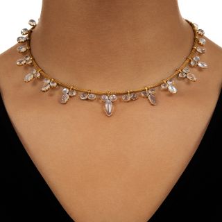 Victorian Moonstone Choker