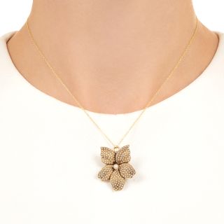 Victorian Natural Seed Pearl Flower Brooch/Pendant, by A. J. Hedges