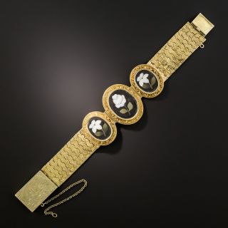 Victorian Pietra Dura 18K Bracelet - 2