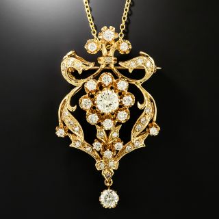 Victorian Retrospective Diamond Necklace/Brooch - 2