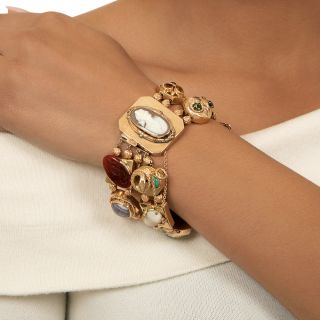 Victorian Retrospective Double Slide Bracelet