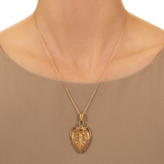 Victorian Shield-Shaped Locket