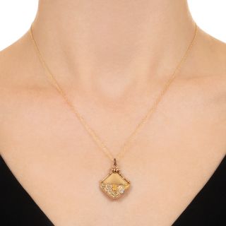 Victorian Tricolor Square Locket