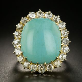 Victorian Turquoise and Diamond Ring - 2