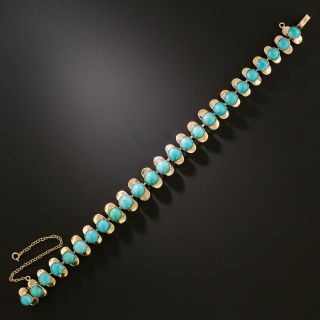 Victorian Turquoise Rose Gold Bracelet - 3