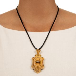 Victorian Two-Tone Gold Seed Pearl Locket