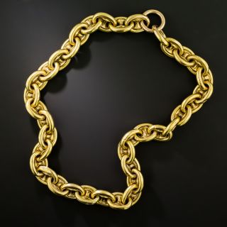 Victorian Wide Anchor Chain 14K Necklace - 2