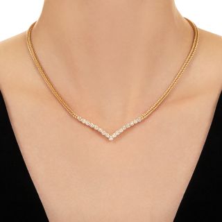 Vintage 1980-1990s Tiffany & Co. Diamond Necklace