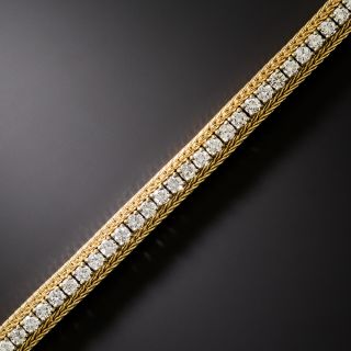 Vintage 1980s Diamond Line Bracelet - 3