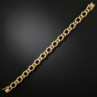 Vintage 1980s Heavy 14K Curb Link Bracelet - 2