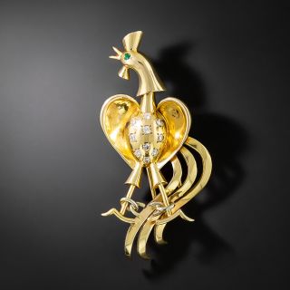 Vintage Chanticleer Brooch By Vendis, Paris - 3