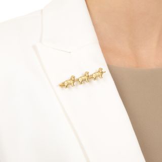 Vintage Cocker Spaniels Brooch