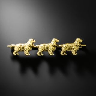Vintage Cocker Spaniels Brooch - 2