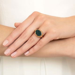 Zolotas Intaglio Bloodstone Ring, Greece