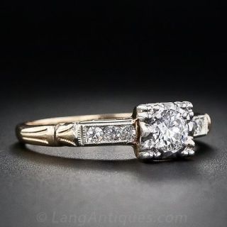0.23 Carat Vintage Diamond Engagement Ring