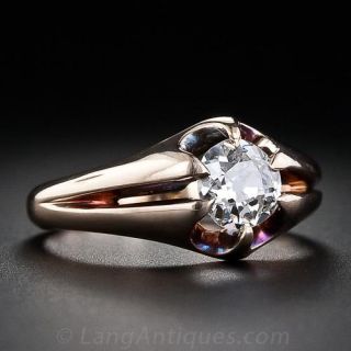 0.51  Carat Antique Diamond Ring