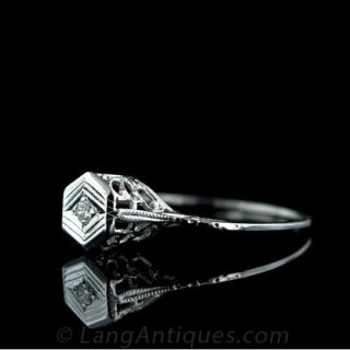 .05 Carat Art Deco Solitaire Diamond Ring