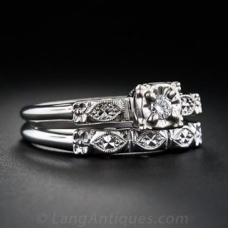 .05 Carat Diamond Wedding Set