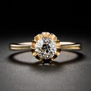 1.00 Carat Antique Diamond Engagement Ring