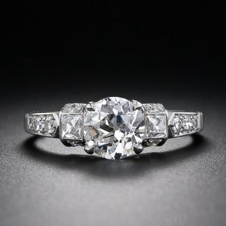 1.00 Carat Art Deco Diamond Engagement Ring