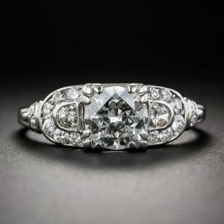 1.00 Carat Art Deco Diamond Engagement Ring