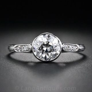 1.00 Carat Diamond Antique Engagement Ring