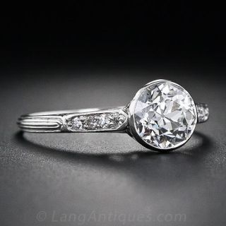 1.00 Carat Diamond Antique Engagement Ring