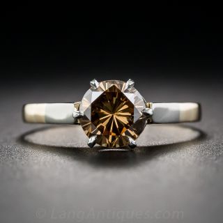 1.00 Carat Fancy Brown Diamond Ring