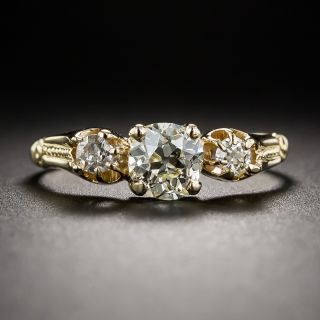 1.00 Carat Old Mine-Cut Diamond Ring