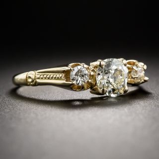 1.00 Carat Old Mine-Cut Diamond Ring