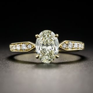 1.00 Carat Oval Brilliant Diamond Engagement Ring