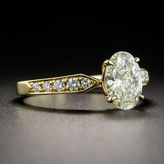 1.00 Carat Oval Brilliant Diamond Engagement Ring