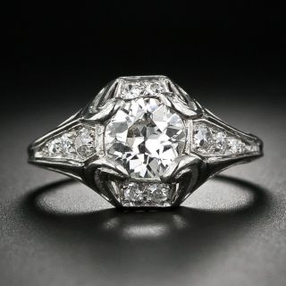 1.01 Carat Art Deco Diamond Ring by Walton & Co - 5