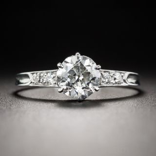 1.01 Carat Art Deco Diamond Ring - GIA H  SI1
