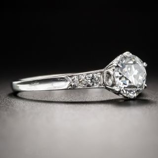 1.01 Carat Art Deco Diamond Ring - GIA H  SI1